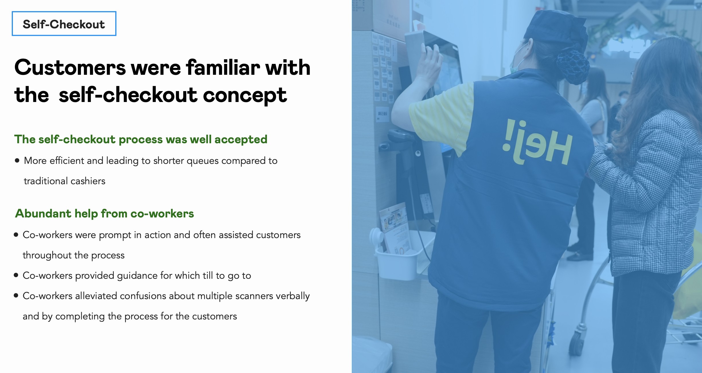 IKEA self-checkout research: customers familiar with the concept